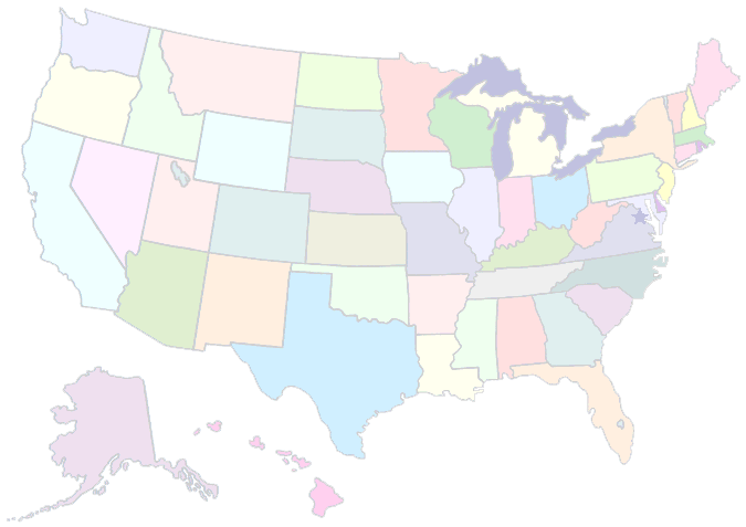 map of United States