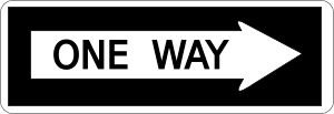 One Way sign