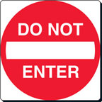 Do Not Enter sign